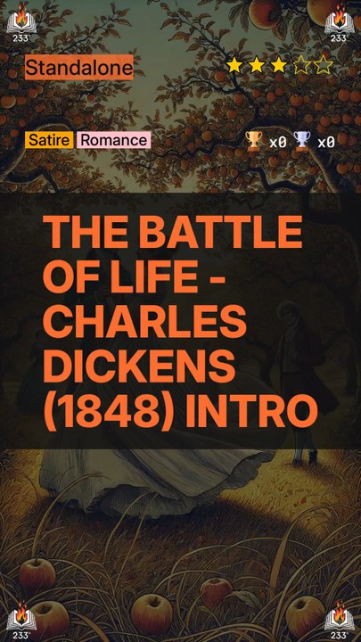 The Battle of Life - Charles Dickens (1848) Intro (Christmas Books - 4)