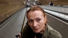 summer 2025 czech republic , prague , on the metro to vinohrade for the room
