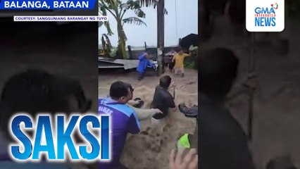 Nagkatagas na dike, tuluyang nasira; ilang naglagay ng sandag, nagalusan | Saksi