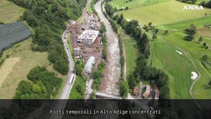Maltempo in Alto Adige, toccate punte di oltre 100 mm di pioggia