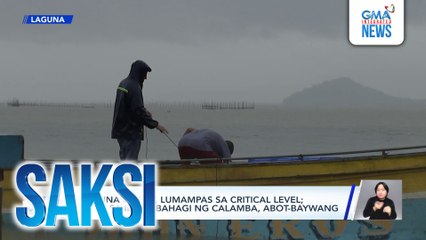 Saksi: (Part 1) Bagyong Emong; Laguna De Bay, lumampas sa critical level; 1 patay sa pagguho ng lupa at pader