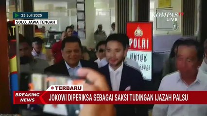 [FULL] Pernyataan Jokowi Usai Diperiksa Polisi Kasus Tudingan Ijazah Palsu di Polres Solo