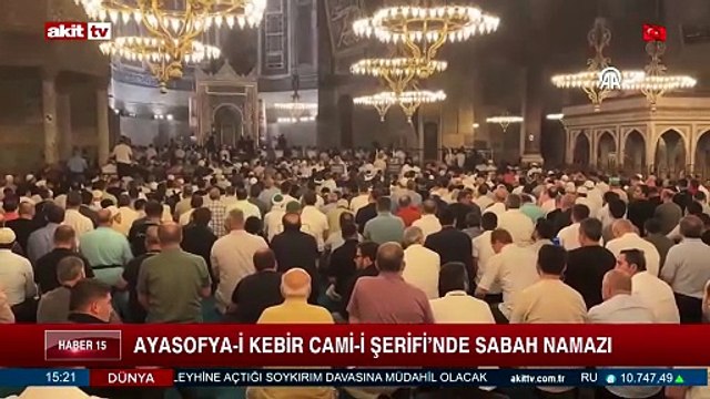 Ayasofya-i Kebir Cami-i Şerifi'nde Sabah Namazı