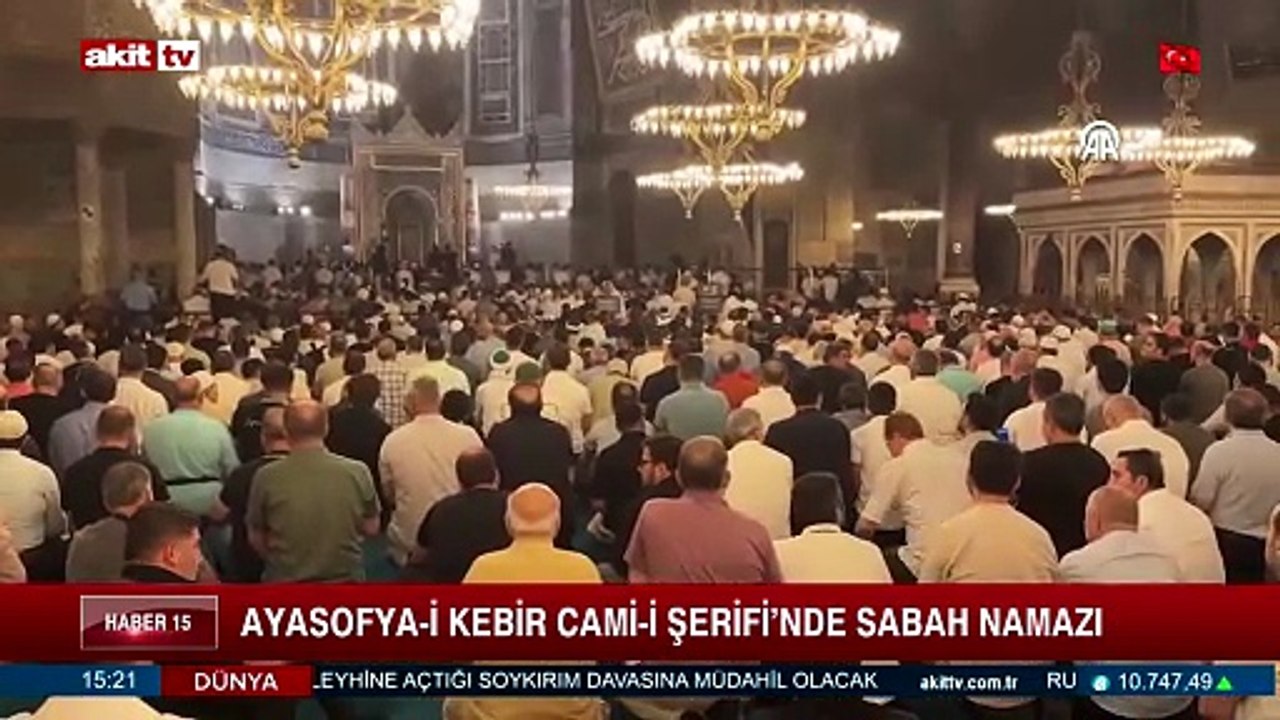 Ayasofya-i Kebir Cami-i Şerifi'nde Sabah Namazı