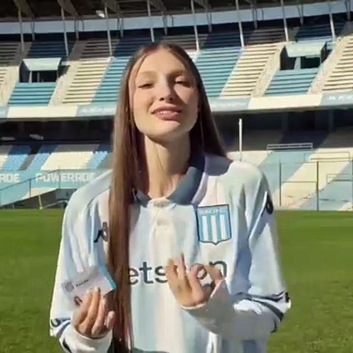 Racing incentivó a los fanáticos a ir a la cancha con un video de Yami Safdie