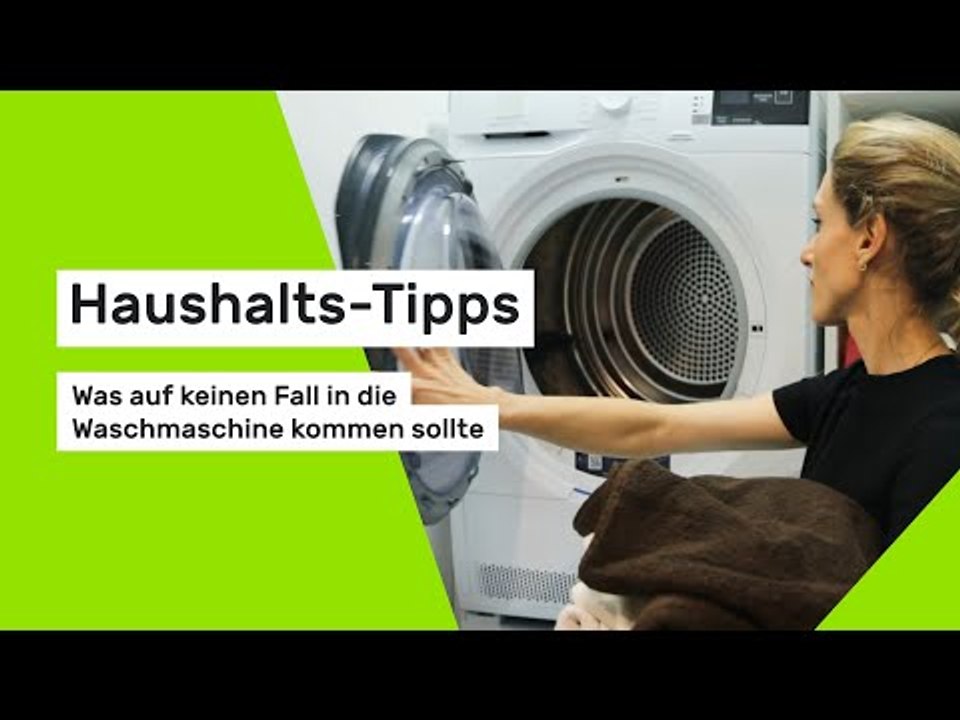 Haushalts-Tipps: Was auf keinen Fall in die Waschmaschine kommen sollte