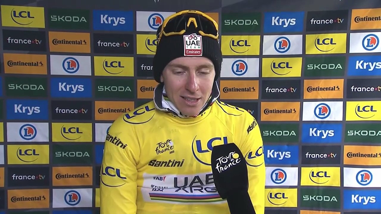 Tour de France 2025 - Tadej Pogacar : "Je voulais gagner l'étape, mais Visma..."