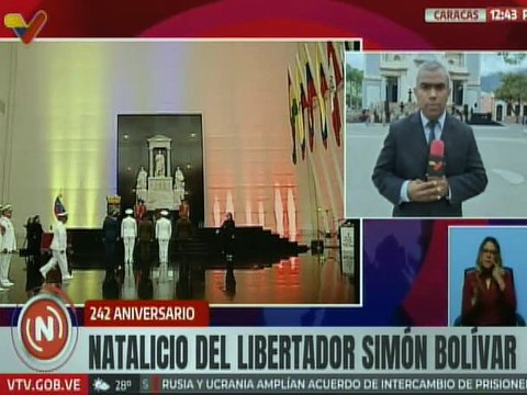 Caracas | Alto mando militar rindió honores al Padre de la Patria en el Panteón Nacional