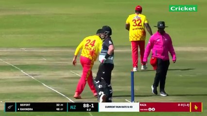 Zimbabwe vs New Zealand 6th Match Highlights - Zimbabwe T20I Tri-Series 2025