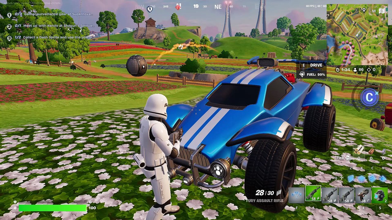 Earned Double Digit Eliminations and Top 5 Placement in Fortnite