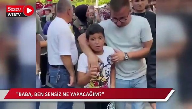 Eskişehir'deki orman yangınında şehit olan Eyüp Dereli'nin oğlu: Baba, ben sensiz ne yapacağım?