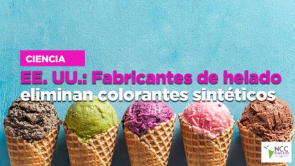 EE. UU.: Fabricantes de helado eliminan colorantes sintéticos