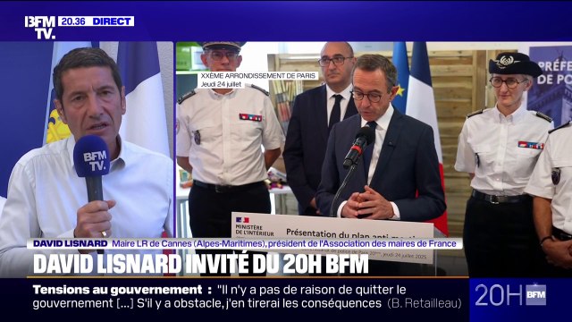 Tensions au gouvernement : Il faudra sortir de ce gouvernement de circonstances , lance David Lisnard, maire LR de Cannes