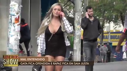 🔥🔥🔥Mal-entendido! Loira se sente ofendida e deixa rapaz em situação complicada
