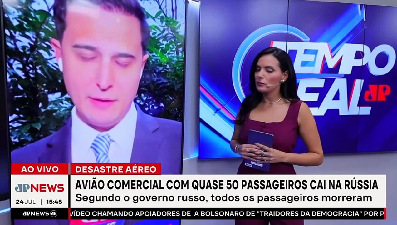 Avião com cerca de 50 passageiros cai na Rússia sem sobreviventes | TEMPO REAL