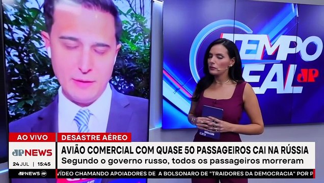 Avião com cerca de 50 passageiros cai na Rússia sem sobreviventes | TEMPO REAL