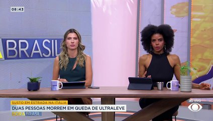 Ultraleve cai em rodovia e deixa 2 mortos na Itália