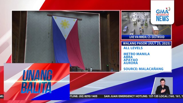 SONA ni PBBM sa Lunes, tuloy kahit inaasahang magiging maulan; mas magiging simple, ayon kay House Speaker Romualdez | Unang Balita
