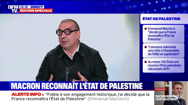 Palestine: Le président Macron a voulu envoyer un message de l'Europe à ce peuple-là , interprète Richard Ramos député Modem et président du groupe d'amitié France-Palestine