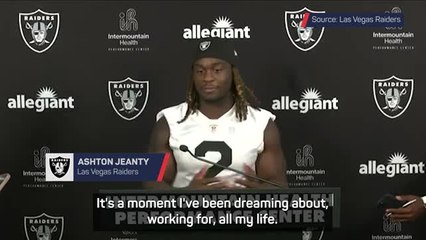 Jeanty 'loving' life as an NFL star