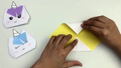 How to Make PAPER UNICORN FACE for Kids - Origami