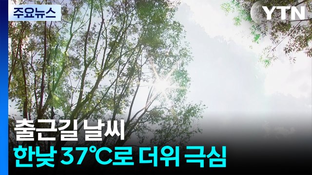 [출근길 YTN 날씨 7/25] 오늘 서쪽 중심 '펄펄', 서울 37℃...온열 질환 비상 / YTN