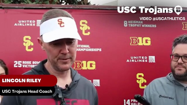 USC Trojans Head Coach Lincoln Riley Discusses the importance size transfer portal player