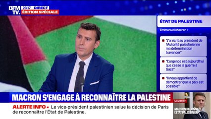 Annonce d'Emmanuel Macron sur la Palestine: Les différentes réactions des politiciens français