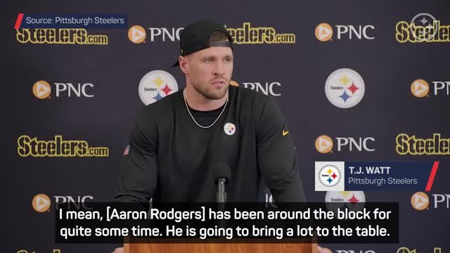 Steelers excited by arrival of 'leader' Rodgers