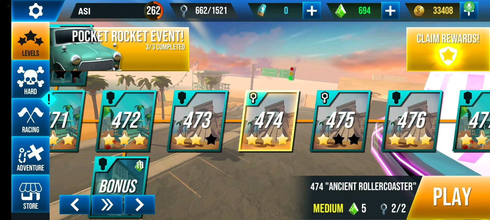Stunt Car Extreme Level 474 "ANCIENT ROLLERCOASTER"