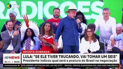 Jogo de baralho? Lula compara tarifaço de Trump ao truco e diz que pode dobrar aposta