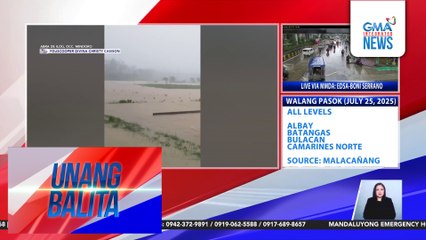 Ilang magsasaka, isinalba ang mga tanim na palay sa gitna ng malakas na ulan | Unang Balita