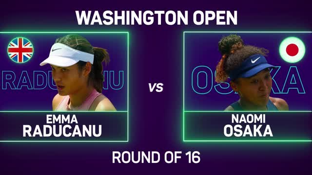 Raducanu races past Osaka to reach Washington quarters