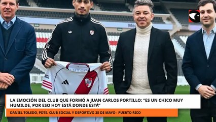 La emoción del club que formó a Juan Carlos Portillo