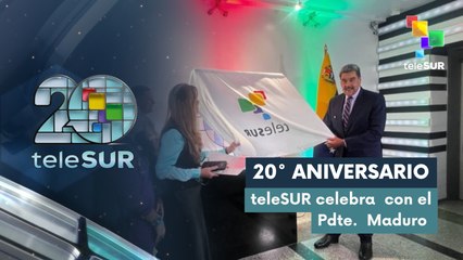 Trabajadores de teleSUR recibieron al Presidente Maduro