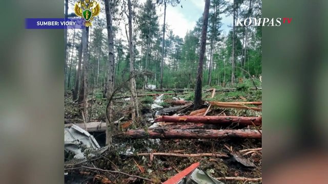 Kondisi Pesawat Rusia yang Jatuh di Wilayah Amur, Puluhan Orang Tewas
