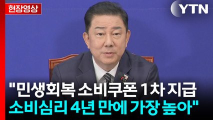 [현장영상+] 민주당 "소비쿠폰 효과 더해져 소비심리 살아날 것" / YTN