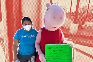 Una historia de amor y resistencia: pareja de botargas enfrenta enfermedad renal