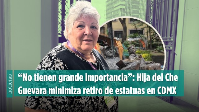 “No tienen grande importancia”: Hija del Che Guevara minimiza retiro de estatuas en CDMX