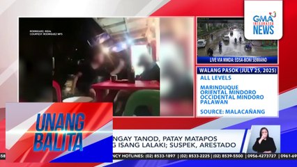 Huli-cam – Barangay tanod, patay matapos pagtatagain ng isang lalaki; suspek, arestado | Unang Balita