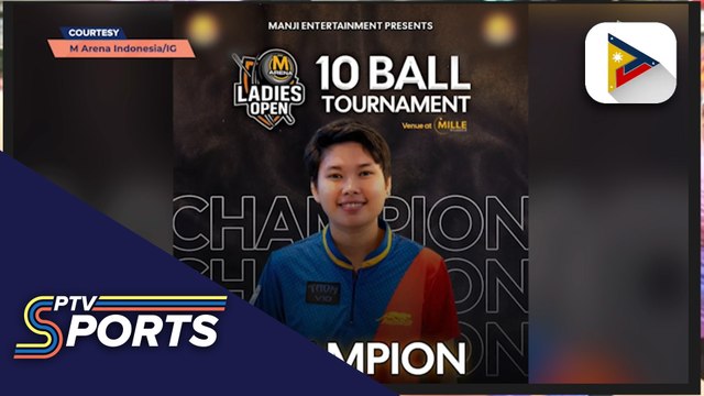 Chezka Centeno, kampeon sa 2025 M Arena Ladies 10-Ball Open