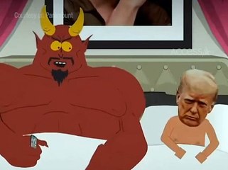 Colère de la Maison Blanche cette nuit : La série South Park est-elle allée trop loin en montrant Donald Trump rampant nu dans le désert et souhaitant coucher avec la diable... qui refuse ?