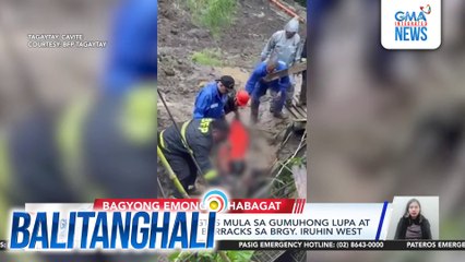 Trabahador, nailigtas mula sa gumuhong lupa at pader sa kanilang barracks sa Brgy. Iruhin West | Balitanghali