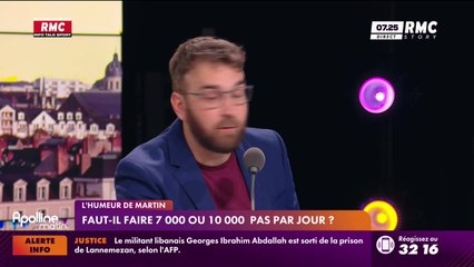 L'humeur de Martin : Faut-il faire 7 000 ou 10 000 pas par jour ? - 25/07