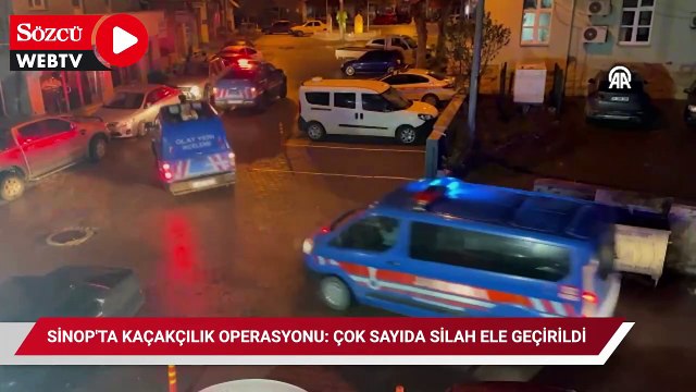 Sinop'ta kaçakçılık operasyonu: Çok sayıda silah ele geçirildi