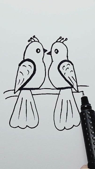 draw bird from number 22
