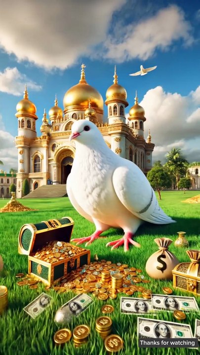 The big pigeon becomes very rich by stealing chicks every day 😭 #ai #pigeon #hen #farmer
