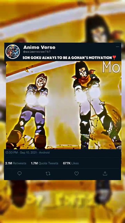 SON GOKU ALWAYS TO BE A GOHAN'S MOTIVATION❣️  #goku #foryoupage #foryou #anime #viral #grow #fyp