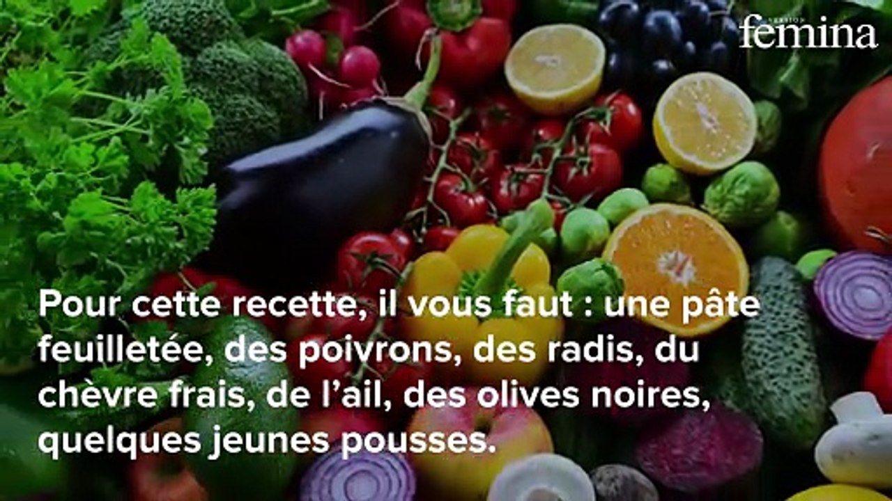 Cette recette de tarte estivale, à faire en 10 min, est idéale pour changer de la traditionnelle tarte à la tomate