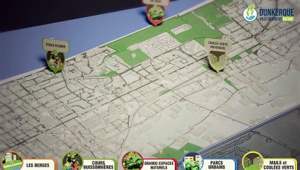 Cartographie des espaces verts Grand Dunkerque